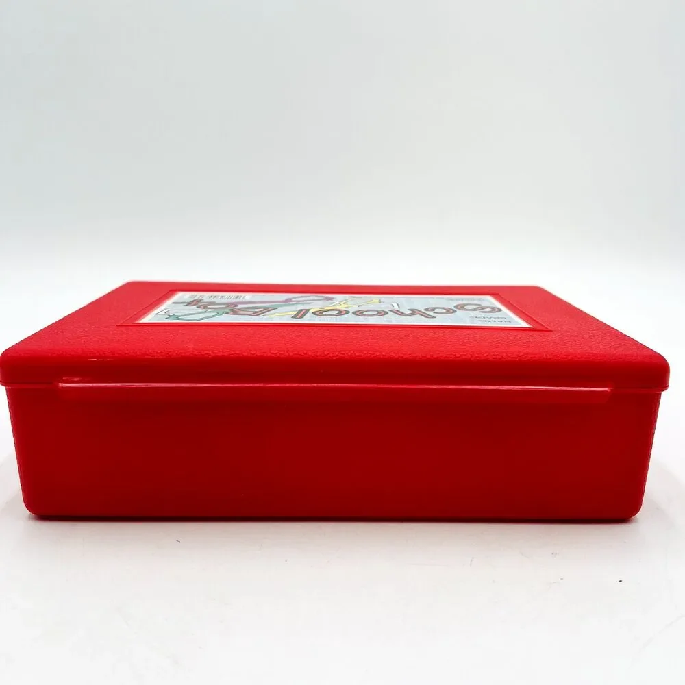 1980's Educational Products, Inc Pencil Red Plastic School Box